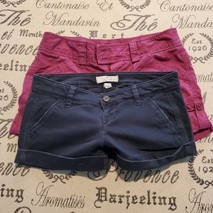 Hollister and Express Shorts size 0